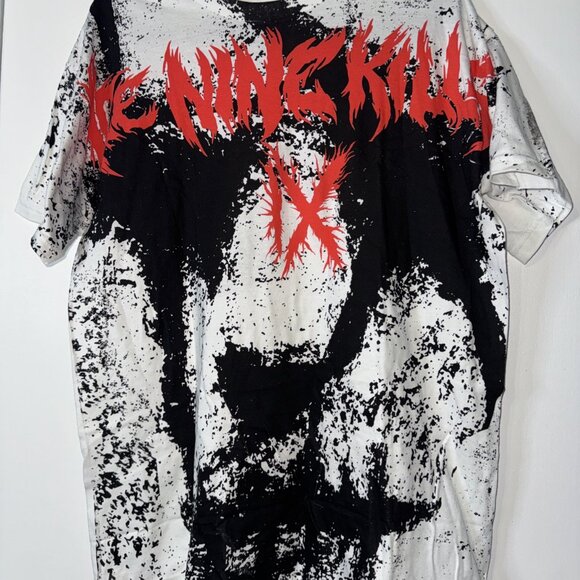 Ice Nine Kills IX Graphic Mask Shirt Large Band Tee Merch Tour 2023 - Picture 2 of 6